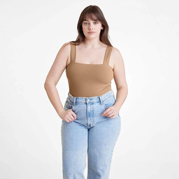 nuuds Tops - NUUDS Square Neck Tank Bodysuit‎ Size Medium